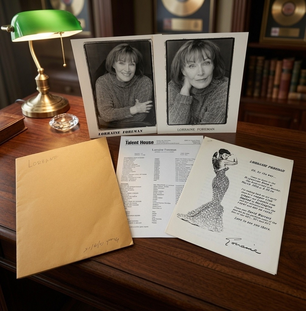 Vintage Lorraine Foreman Actress Press Kit Headshots Resume Talent House